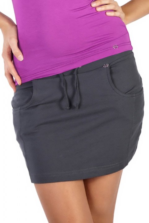 Фото товара 3616, серая спортивная юбка